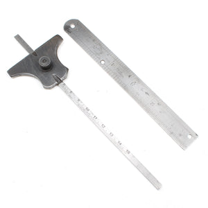 Old Depth Gauge Rule & Wolverhampton Rule C.1945 (WWII) - 6"
