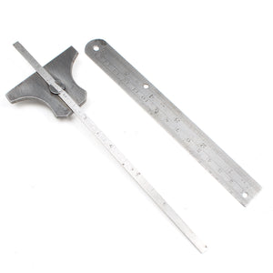 Old Depth Gauge Rule & Wolverhampton Rule C.1945 (WWII) - 6"