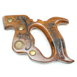 Old Decorative Atkins Saw Handle (Beech) - OldTools.co.uk