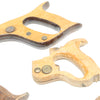 5x Old Saw Handles (Beech) - OldTools.co.uk