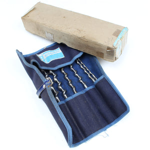 Old Ridgway Twist Auger Bits Set - 1/4" - 1"