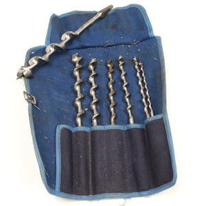 Old Ridgway Twist Auger Bits Set - 1/4" - 1"