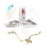 14x Brass Window Casement Fasteners L/H and R/H - OldTools.co.uk