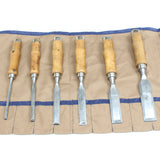 Old 6-Piece Switzerland Bevel Edge Chisels Set - OldTools.co.uk