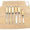 Old 6-Piece Holland Woodwork Chisels Set - OldTools.co.uk