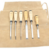 Old 6-Piece Holland Woodwork Chisels Set - OldTools.co.uk