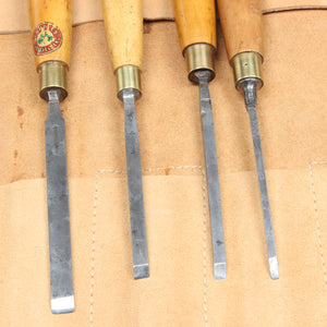 Old 7-Piece Marples Chisels Set (Boxwood) - OldTools.co.uk