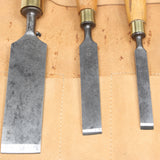 Old 7-Piece Marples Chisels Set (Boxwood) - OldTools.co.uk