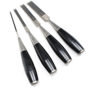 4x Old Ward & Payne "Aristocrat" Chisels Set - OldTools.co.uk