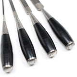 4x Old Ward & Payne "Aristocrat" Chisels Set - OldTools.co.uk
