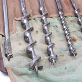 10-Piece Old Twist Auger Drill Bits Set - OldTools.co.uk
