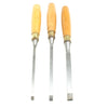 3x Old Sash Mortice Chisels (Boxwood) - OldTools.co.uk