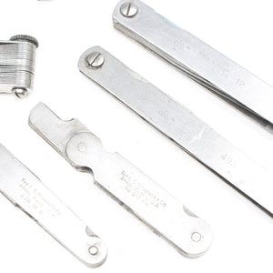 7x Various Old Feeler Gauges