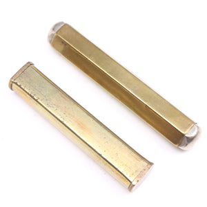 2x Old Small Brass Levels - 2 1/2" & 2 7/8"