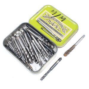Tin Of Engineer Bits - Metric Spiral Flute Straight Taps