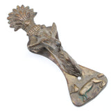 Old Brass Door Knocker - Deer