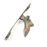 Old Brass Door Knocker - Deer