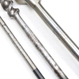 3x Old Stanley Twist Auger Drill Bits - 4/16", 8/16", 16/16"