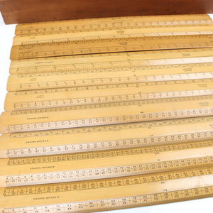 10x Old Harling (London) Wooden Rules (Boxwood)