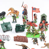 Old Collectable Soldier / Cowboy / Horse Figures + Britains Cannons