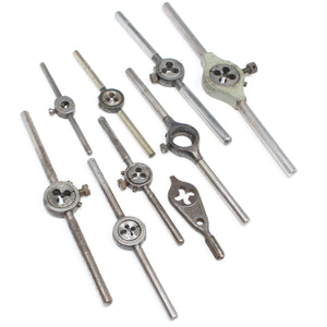 9x Old Die Stock Wrench Threader Handles