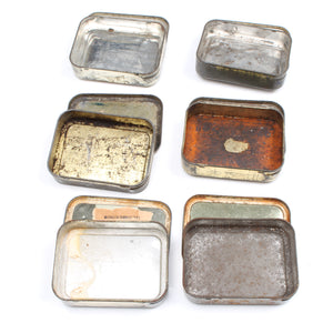 6x Old Tobacco Tins