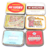 6x Old Tobacco Tins