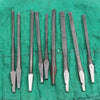 9x Old Spoon Bits in Tool Roll