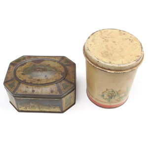 2x Old Tins
