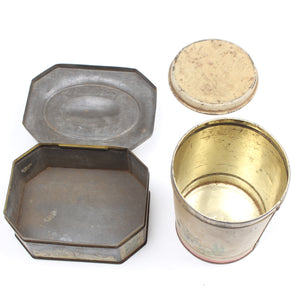 2x Old Tins