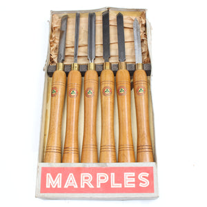 Old Wm Marples Woodturning Tools Set - UK ONLY