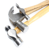 3x Old Hammers - Claw, Cross-Pein, Ball-Pein (Ash, Hickory)