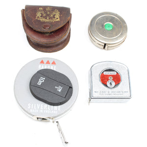 3x Old Small Tape Measures