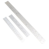3x Rabone Chesterman, Moore & Wright Steel Rules - 6" & 12"