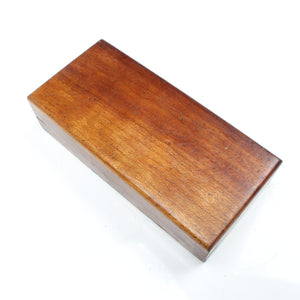 Old Small Boxed Sharpening Stone - Fine (Mahogany)