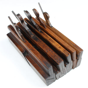 5x Old Brown & Barnard Wooden Planes C.1800-1803 (Beech)