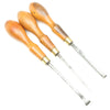 6x Old Small Marples Wood Carving Tools (Boxwood, Mahogany)