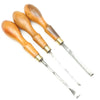 6x Old Small Marples Wood Carving Tools (Boxwood, Mahogany)
