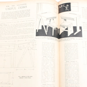 5x Old Woodwork, Woodworker and Carpentry Books