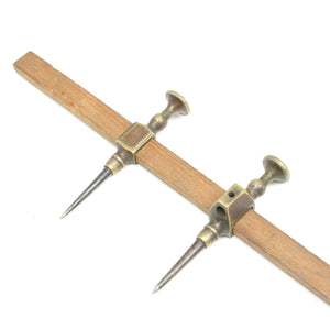 Old Brass Trammel Points
