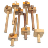 8x Old Wooden Marking Gauges (Beech)