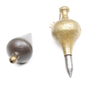 2x Old Plumb Bobs