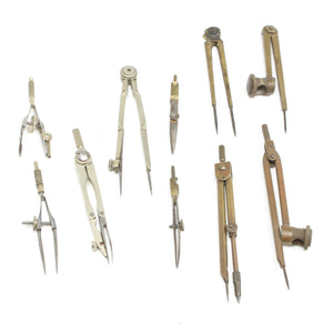 Collection Of Old Drawing Instruments