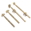 4x Old Brass Glass Cutters