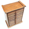 Old Miniature Wooden Chest Of Drawers Storage