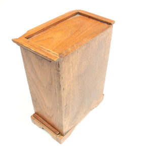 Old Miniature Wooden Chest Of Drawers Storage