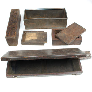 Collection Of Old Tool Storage / Boxes