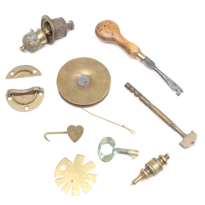 Collection Of Old Brass Items