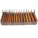Kimberley 8-Piece Set Beads, Half-Set Hollow & Round Planes (Beech)