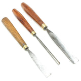 3x Addis Wood Carving Tools (Ash, Mahogany)